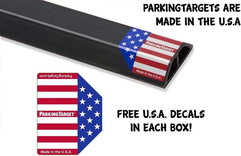 IPI ParkingTarget 16” 1 pcs U.S.A. Garage Heavy Duty Parking Aid Car Stop Indicator Protects Car & Walls Stopper Easy Install Peel and Stick Gadget -100 1 Pack, Part - 16"L x 1.25”H - Image 5